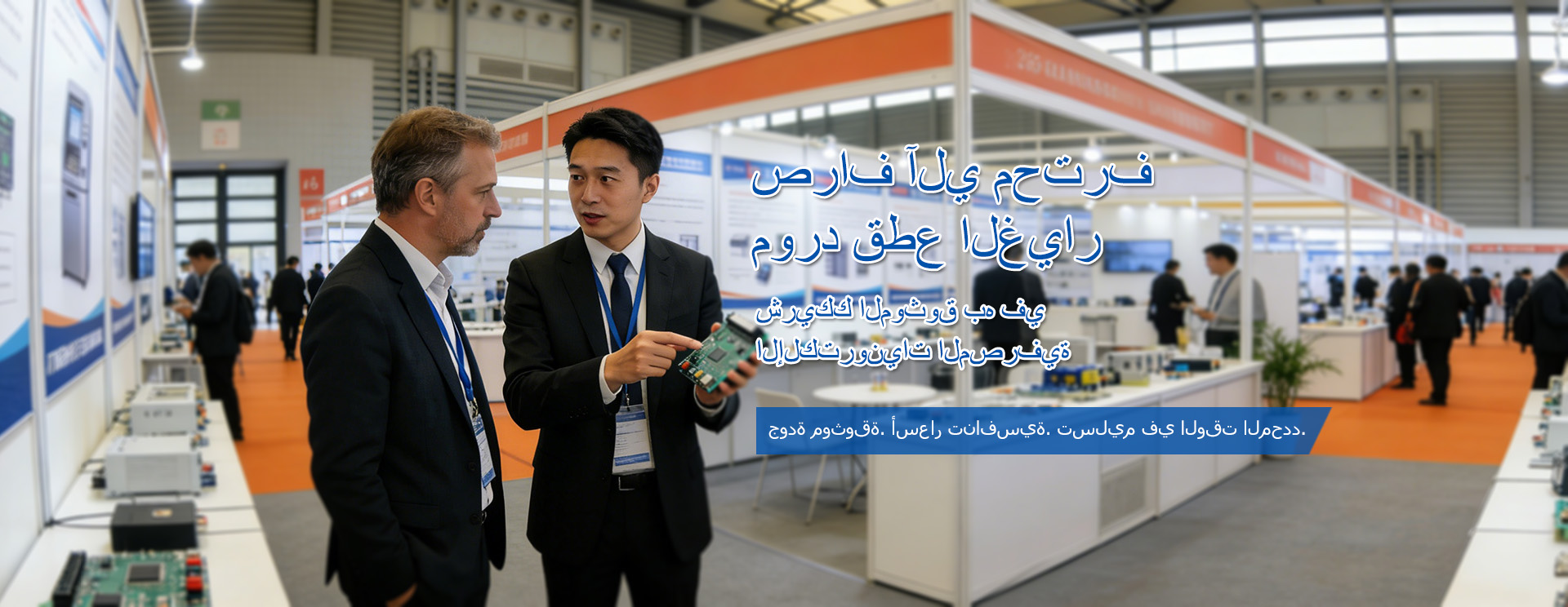 قدم مكونات ATM الإلكترونية في المعرض